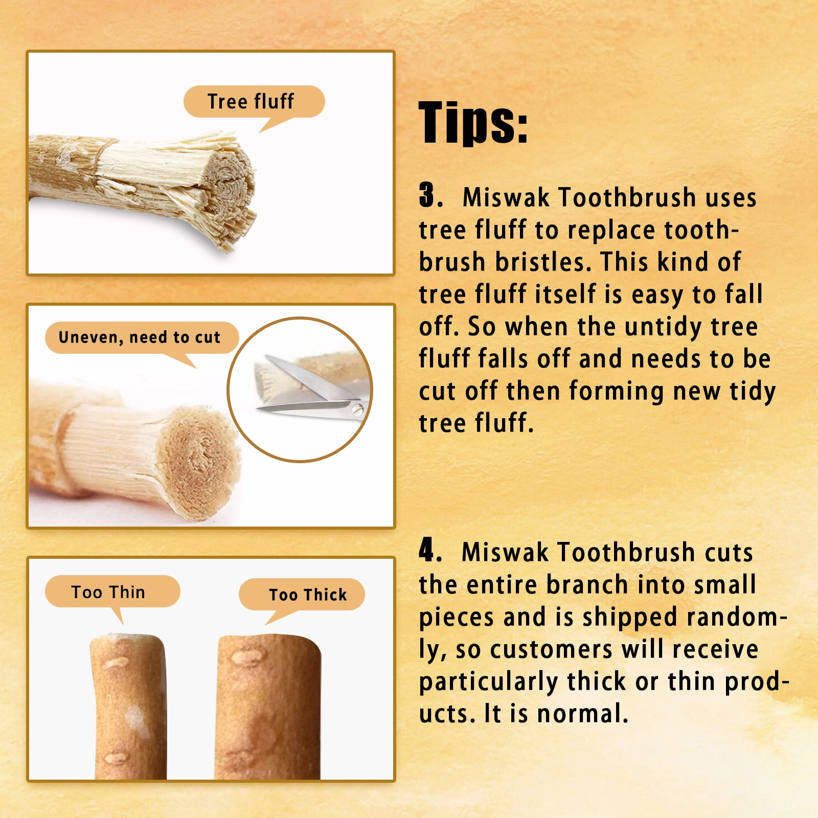 12 Pack Organic Miswak Toothbrushes | All-Natural Wooden Miswak Sticks for Teeth Whitening | Oral Care & Fresh Breath, Eco-Friendly | Clove Flavor