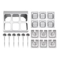 thumbnail image 4 of 6 Pan Spice Rack Shelf Stainless Steel Organizer Stand Store Seasoning Jam Sauce Rack, 4 of 12