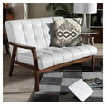 thumbnail image 4 of LR Resources PILLO07327IOBFFPL Ranch Style Faux Fur Square Throw Pillow - Black & Ivory, 4 of 4