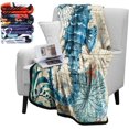 thumbnail image 1 of Ocean Fuzzy Flannel Throw Blankets, Soft Blankets and Throws, Daughter Mom Friend Gift Sea Horse Print Decorative Throw Blankets for Couch, 50"X60", 1 of 6