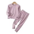 thumbnail image 2 of CSCHome 2PCS Toddler Girls Thermal Underwear Set Kids Boys Autumn Soft Long Johns Sets Winter Thermal Top and Bottom Set for 2-14 Years Old, 2 of 8