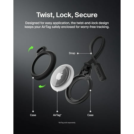 BELKIN AirTag ストラップ保護ケース  ベルキン エアタグケース