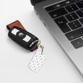 thumbnail image 6 of Goofa Hand Drawn Turtle Printed Rectangular Metal Keychain Bag Charm Floral Charm for Purse Keys Metal Keyring Gift for Women Accessories, 6 of 7