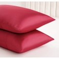 thumbnail image 2 of 2-Pack Satin Pillowcases for Hair and Skin,Satin Pillow Covers with Envelope Closure, 2 of 8