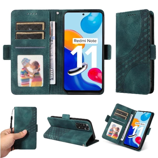 Funda GANGXUN para Xiaomi Redmi Note 11s 4G con diseño acolchado elegante, cuero PU, protección total y ajuste preciso