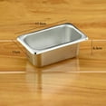 thumbnail image 2 of Yongwei Stainless Steel Butter Dish Stainless Steel Butter Holder 17.6X11X6.5cm Thickened Square Food Container for Meat Vegetable (Silver), 2 of 4