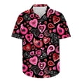 thumbnail image 5 of Styesk T-Shirts pour Homme Chemise à Col à Manches Courtes Imprimée pour la Saint-Valentin pour Homme, 5 of 5