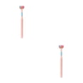 thumbnail image 3 of Vogacara Cepillo de portátil de 3 lados para adultos, cepillo de para en viajes de Hotel, herramienta de limpieza de cepillo de Rosado 2piezas Vogacara CBP444156, 3 of 5