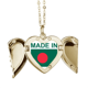 thumbnail image 1 of Realizados en Bangladesh Country Love Collar colgante en forma de melocotón con alas Unbranded M, 1 of 3