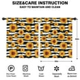 thumbnail image 2 of Blackout Kids Curtains,Black White Striped Sunflower Pattern Childrens Insulated Curtains Set Of 2,Bedroom Essentials,Toddler Room Decor 52"x63", 2 of 5