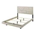 thumbnail image 3 of Furniture of America Baurke Adult Queen Solid Wood Panel Bed, Light Gray, 3 of 7