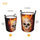 thumbnail image 3 of Balery Satanic Skull Cesta de ropa redonda con asas, impermeable, independiente, para ropa, juguetes, dormitorio y familia-Medium, 3 of 6