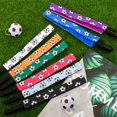 thumbnail image 4 of Paquete de 8 accesorios para el cabello de fútbol, ​​diadema deportiva elástica para niña, diadema de Yoga, diadema de competición para estudiantes, 4 of 5