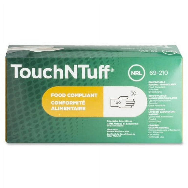 Ansell Food Compliant Disposable Latex Gloves - Medium Size - White - Powdered, Comfortable - For Laboratory Application, Food - 100/Box - 1 Each - 5 mil Thickness Ansell Food Compliant Disposable Latex Gloves - Medium Size - White - Powdered, Comfortable - For Laboratory Application, Food - 100/Box - 1 Each - 5 mil Thickness