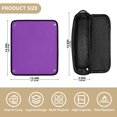 thumbnail image 2 of Hair Tools Storage with Heat Resistant Mat- Purple Style Background Printed Curling Iron Travel Bag/Flat Iron Case for Women, 2 of 8