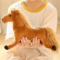 thumbnail image 4 of BESTSKY Horse Toys,32*26cm Soft Fabric Horse Stuffed Animal,Playful Design Ideal Gift Horse Stuff,Light Brown, 4 of 4