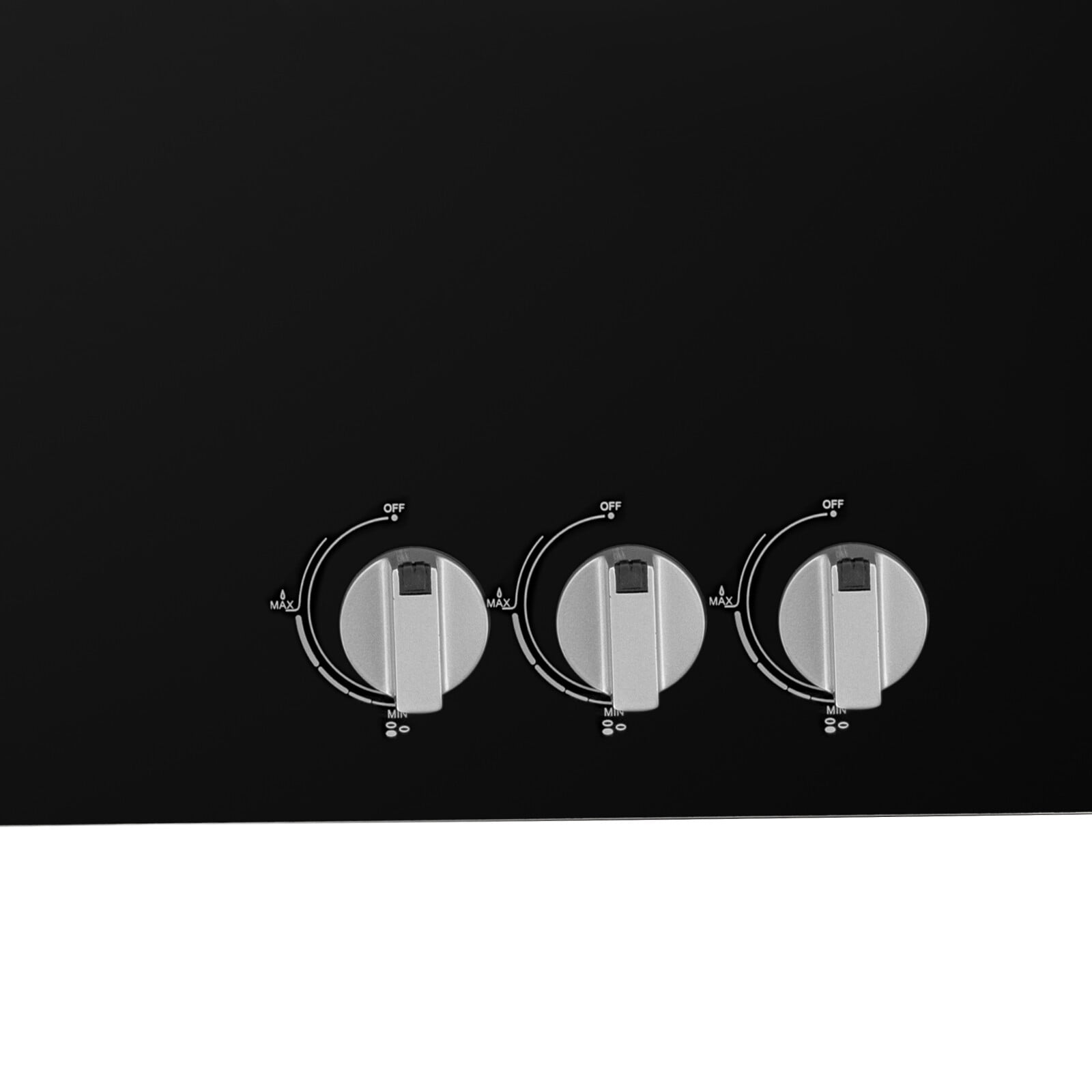 DENEST 24" Built-in Gas Cooktop 3 Burner Gas Stovetop With Thermocouple Protection