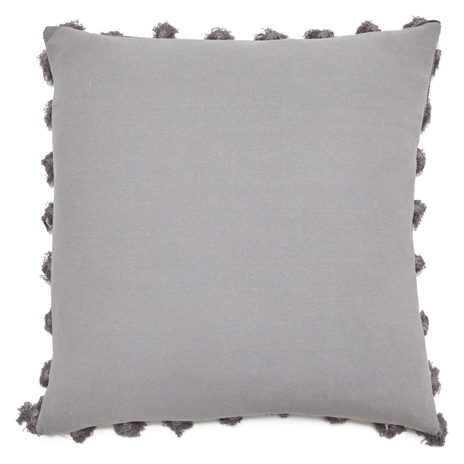 BLACK Belham Living Linen Throw Pillow with Tassels NEW 