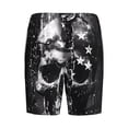 thumbnail image 2 of Haiem Chained Skull Artwork Men's Pajama Short with Soft Woven Cotton Elastic Waistband Sleep Short-XX-Large, 2 of 9