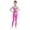 Hot Pink, variant on TiaoBug Kids Girls Metallic Gymnastics Dance Leotard Long Sleeve Unitard Full Length Bodysuit Burgundy 6