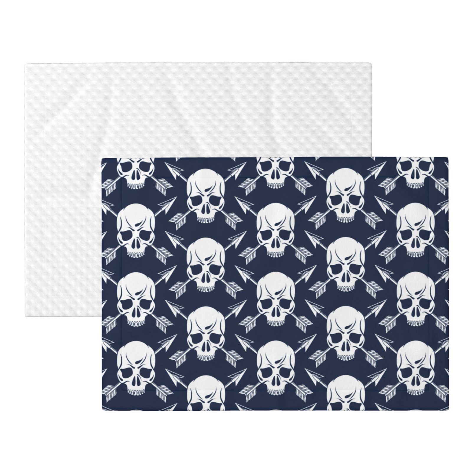 Naloa white arrow Skull Dog Blanket, 3 Sizes Cat Blanket for Indoor Cats Large Medium Small Dog Gifts-Large