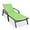 Green, variant on LeisureMod Marlin Patio Chaise Lounge Chair With Arms Aluminum Frame Green
