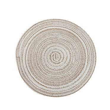 JWDX Kitchen, Kitchen Tools Clearance, Placemats Washable Woven Vinyl Placemats for Dining Table Easy to Clean Plastic Placemats Khaki