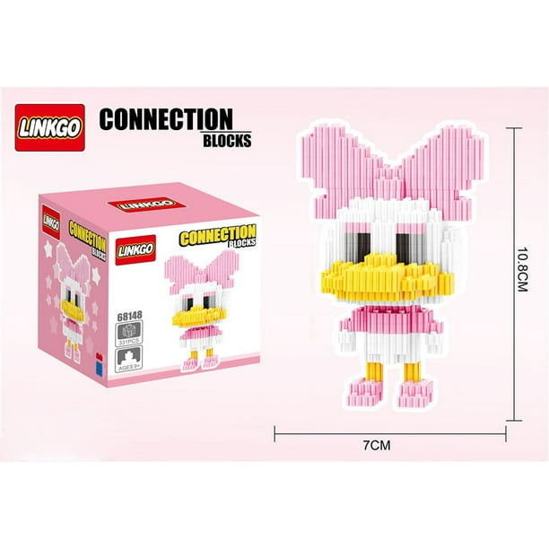 Disney Diamond Building Blocks Mickey Mouse Daisy Donald Duck Minnie Winnie The Pooh Eeyore Assembly Micro Bricks Figure For KidWith Box Gao Jinjia LED