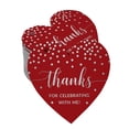 thumbnail image 1 of Inkdotpot Silver Foil Paper Hang Tags Thanks For Celebrating With Me Birthday Favor Tags 100 Pieces, 1 of 1