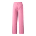 thumbnail image 3 of Dwellite Sweatpants for Mens Wide Leg Lounge Sweat Pants Drawstring Waist Jogging Pants with Pockets 2026 Pink XL, 3 of 3