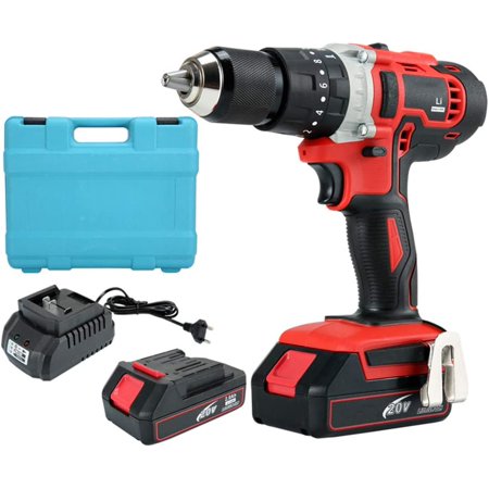 Cordless Drill/Driver Kit, 20V Max Drill 310 in-lb Torque, 20 Clutch, 1 ...