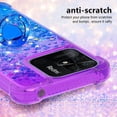thumbnail image 4 of Cute Clear Case for Xiaomi Redmi 10C with Ring Kickstand, Bling Gradient Quicksand Glitter Flowing Liquid Floating Case Cover for Xiaomi Redmi 10C JB Purple Navy, 4 of 14