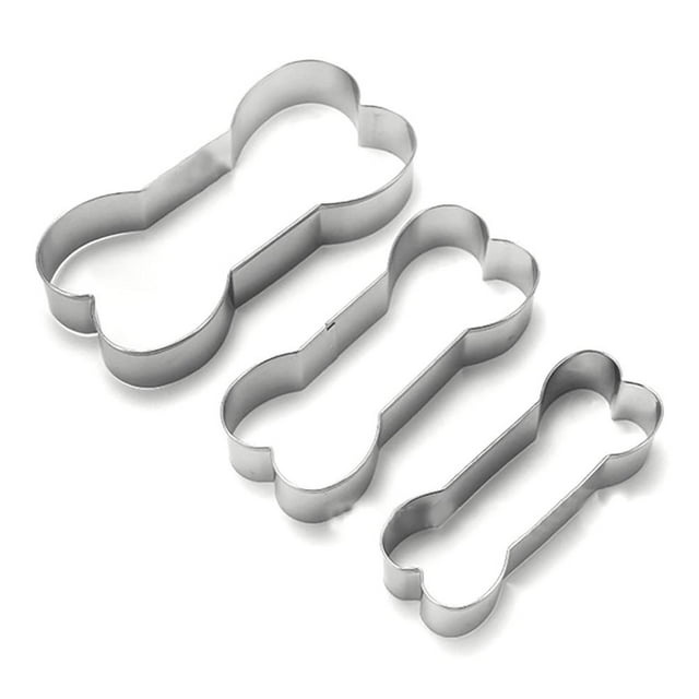 Suministros De Moldes Para Fondant En Forma De Hueso De Animal, Molde En Relieve De Acero Inoxidable, Herramientas De Decoración De Pasteles, Fabricación De Postres De Chocolate 3 Piezas Yuarrent HA034488-00