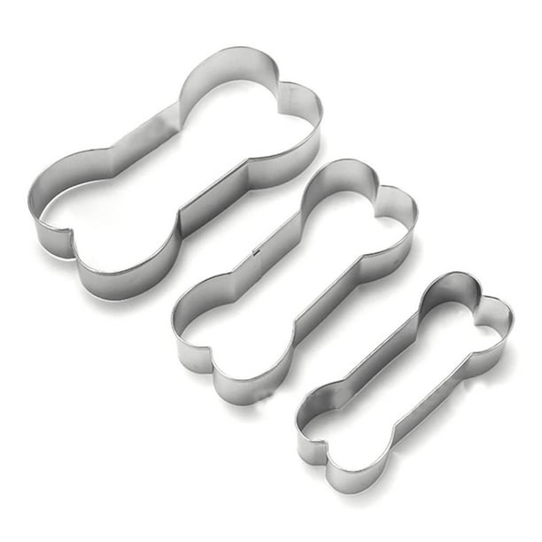 Suministros De Moldes Para Fondant En Forma De Hueso De Animal, Molde En Relieve De Acero Inoxidable, Herramientas De Decoración De Pasteles, Fabricación De Postres De Chocolate 3 Piezas Eigraketly HA034488-00