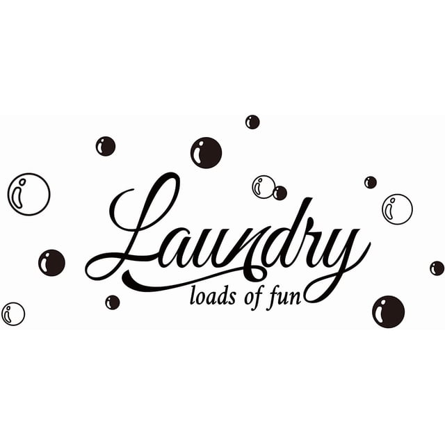 1 hoja de pegatinas de pared con frases de lavandería, vinilos decorativos para pared, pegatinas DIY, pegatinas de pared con frases, decoración del hogar