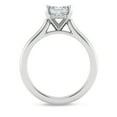 thumbnail image 3 of Ammo Jewel 2.2 Ct Asscher Cut Diamond Engagement Ring - 14K White Gold Plated with Hidden Halo Setting - Lab-Created Simulated Diamond Ring for Women - Suitable for Weddings and Anniversaries, 3 of 3