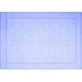 thumbnail image 1 of Ahgly Company Machine Washable Indoor Rectangle Abstract Blue Contemporary Area Rugs, 2' x 5', 1 of 4