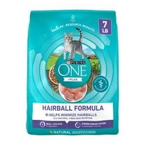 Purina ONE Plus, Hairball Formula Dry Cat Food, Chicken, 7 lb Bag