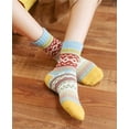 thumbnail image 2 of 5 Pairs Women's Winter Fashion Socks - Multicolor Thick Warm Crew Socks Wool Cotton, 2 of 5