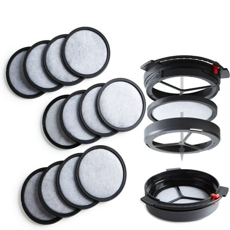 

12-Pack Premium Activated Charcoal Water Filter Disk for All Mr. Models