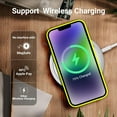 thumbnail image 5 of Compatible with iPhone 14 Case, Silky Touch Premium Soft Liquid Silicone Rubber Anti-Fingerprint Full-Body Protective Bumper Phone Case for iPhone 14, 6.1 inch (Neon Yellow), 5 of 14