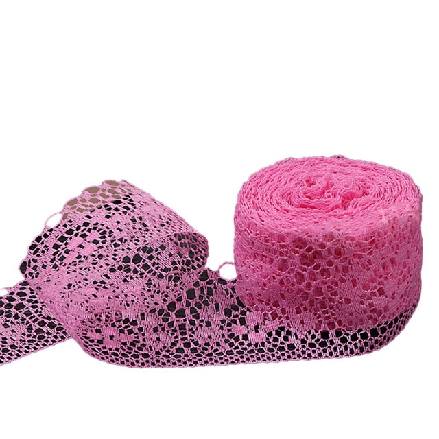 1 Roll 10M Ruffles Decor Exquisite DIY Polyester Visual Effect Hard to Fade Lace Decor for Home