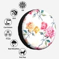 thumbnail image 6 of Kdxio Colorful Flowers for Tire Cover Wheel Protectors Tyre Covers Weatherproof Wheel Covers Universal Fit for Trailer Rv SUV Truck Camper Travel Trailers 14 inch, 6 of 8