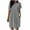 Gray Dress for women, variant on ATOYSOY Women's Trendy Solid Color Mini Loose Dress Sleepwear Casual Relaxed Nightdress Round Neck Short Sleeve Retro Beach Sundress Workout Dress for Girls Yellow