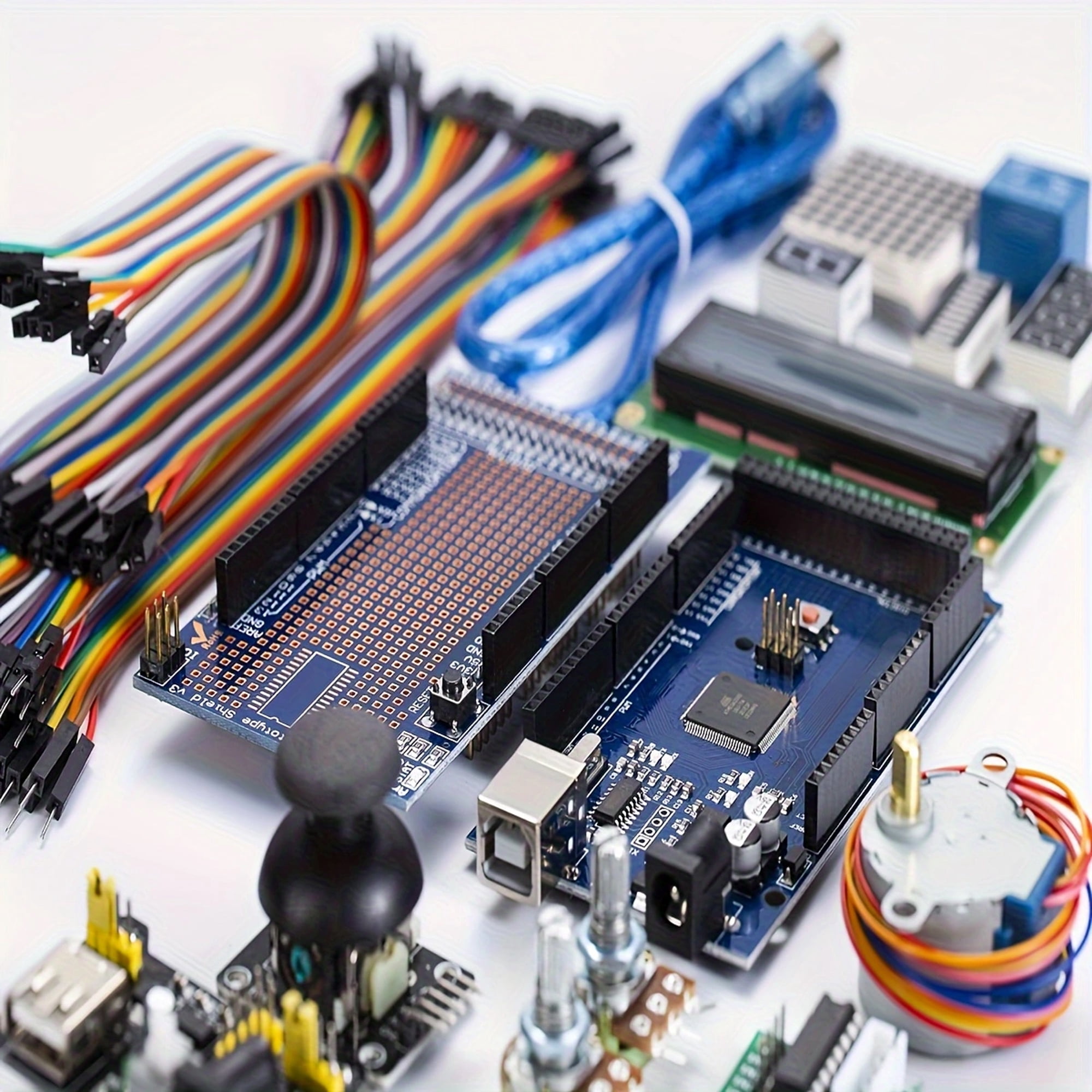 Full Starter Learning Kit for Arduino MEGA 2560, LCD1602 Display & Servo Motor Included
