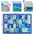 thumbnail image 2 of TWINNIS Kids Playmat Rugs ABC Educational Learning Area Rugs Carpet for Kids Playroom Classroom,5'x7',Blue, 2 of 8
