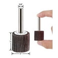 thumbnail image 3 of Eco Edge 5-Pack 1-Inch Aluminum Oxide Shank Mounted Abrasive Flap Wheels (1"x1"x1/4", 180 Grit) Fits All Power Drills, 3 of 5
