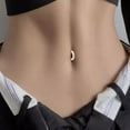 Diamond Inlaid Belly Button Jewelry For Men And Women Belly Button Ring