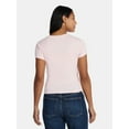 thumbnail image 3 of Valentine's Day Women’s Classic Cake Graphic Tee with Short Sleeves, Sizes XXS-XXL, 3 of 5