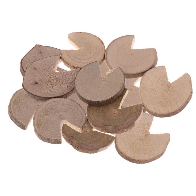 20x Rodajas Rústicas de Arbol de Natural para Decoración para hogar Centro de Mismo tas Artesanía 1.6 x 0.2 pulgadas BLESIY Formas de madera mixtas sin terminar